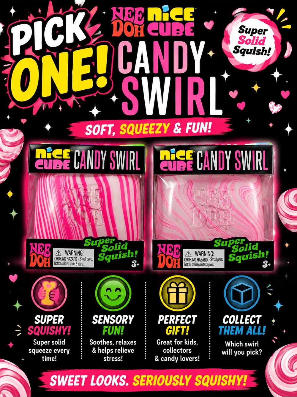 Candy Swirl nice cube - pick one